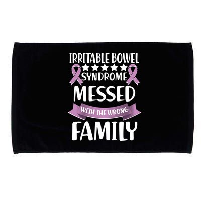 Irritable Bowel Syndrome Messed With The Wrong Family Microfiber Hand Towel