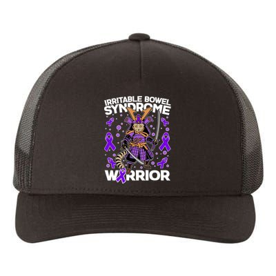 Irritable Bowel Syndrome Warrior Samurai Cat Yupoong Adult 5-Panel Trucker Hat