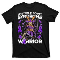 Irritable Bowel Syndrome Warrior Samurai Cat T-Shirt