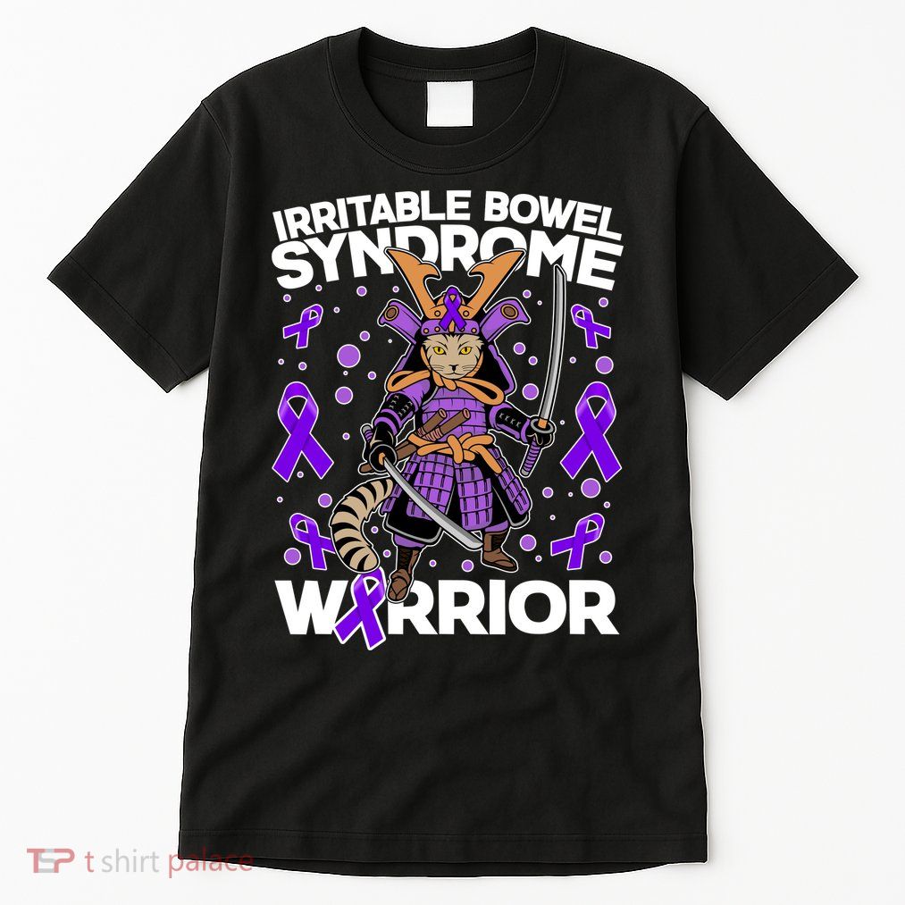 Irritable Bowel Syndrome Warrior Samurai Cat Tall T-Shirt