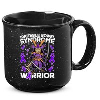 Irritable Bowel Syndrome Warrior Samurai Cat 15oz Campfire Ceramic Mug