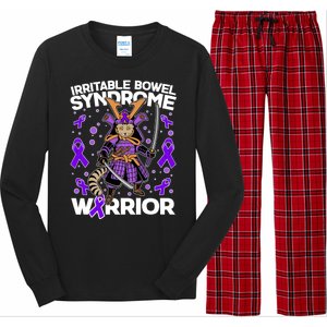 Irritable Bowel Syndrome Warrior Samurai Cat Long Sleeve Pajama Set