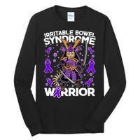 Irritable Bowel Syndrome Warrior Samurai Cat Tall Long Sleeve T-Shirt