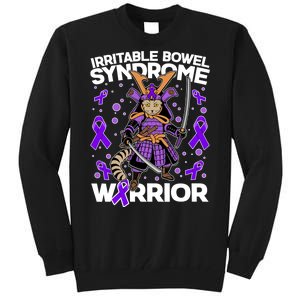 Irritable Bowel Syndrome Warrior Samurai Cat Tall Sweatshirt