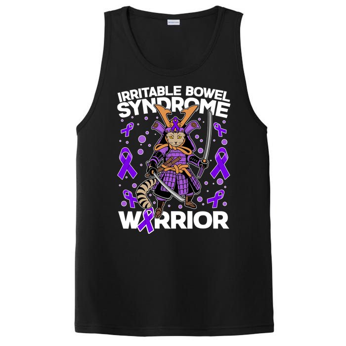 Irritable Bowel Syndrome Warrior Samurai Cat PosiCharge Competitor Tank