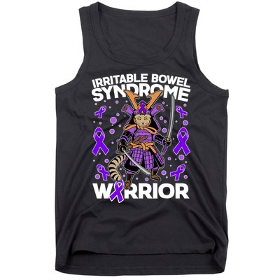 Irritable Bowel Syndrome Warrior Samurai Cat Tank Top