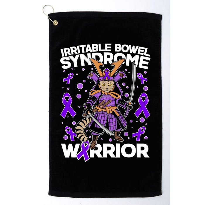 Irritable Bowel Syndrome Warrior Samurai Cat Golf Towel