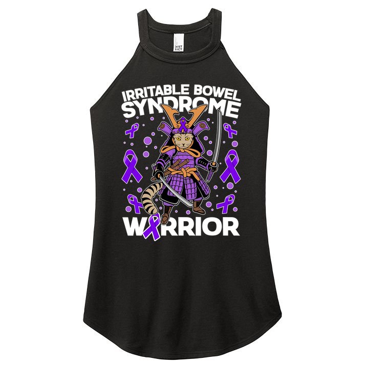 Irritable Bowel Syndrome Warrior Samurai Cat Women's Perfect Tri Rocker Tank