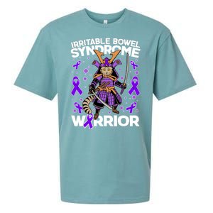 Irritable Bowel Syndrome Warrior Samurai Cat Sueded Cloud Jersey T-Shirt