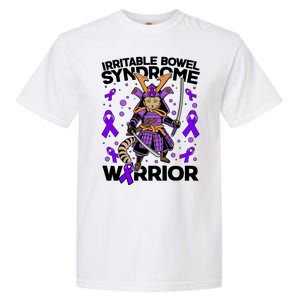 Irritable Bowel Syndrome Warrior Samurai Cat Garment-Dyed Heavyweight T-Shirt