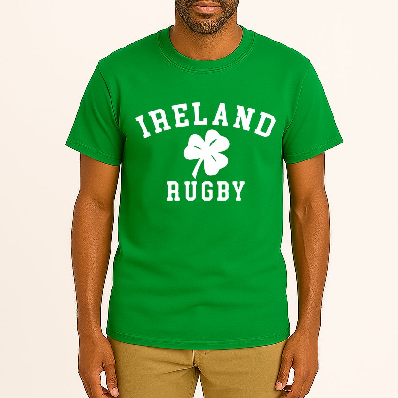 IRELAND RUGBY Shirts Irish Shamrock Rugby Tall T-Shirt