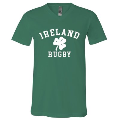 IRELAND RUGBY Shirts Irish Shamrock Rugby V-Neck T-Shirt