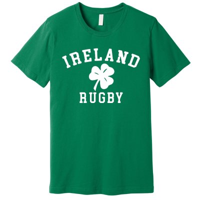 IRELAND RUGBY Shirts Irish Shamrock Rugby Premium T-Shirt