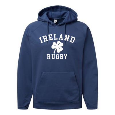 IRELAND RUGBY Shirts Irish Shamrock Rugby Performance Fleece Hoodie