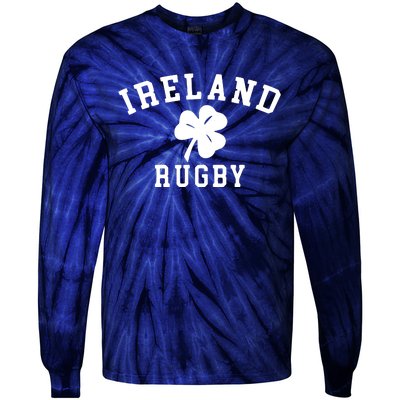 IRELAND RUGBY Shirts Irish Shamrock Rugby Tie-Dye Long Sleeve Shirt