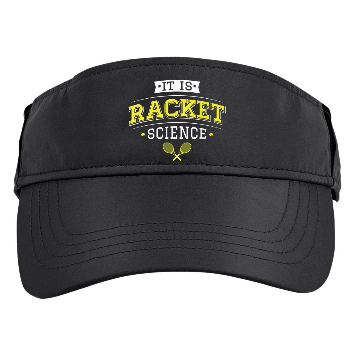 Its Racket Science Funny Tennis Lover Coach Adult Drive Performance Visor