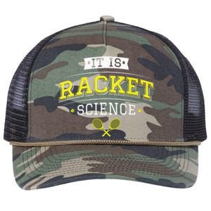 Its Racket Science Funny Tennis Lover Coach Retro Rope Trucker Hat Cap