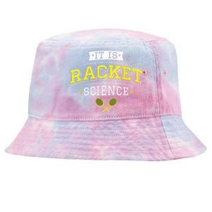 Its Racket Science Funny Tennis Lover Coach Tie-Dyed Bucket Hat