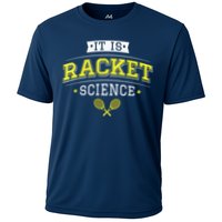 Its Racket Science Funny Tennis Lover Coach Cooling Performance Crew T-Shirt