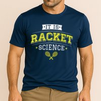 Its Racket Science Funny Tennis Lover Coach Cooling Performance Crew T-Shirt
