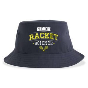 Its Racket Science Funny Tennis Lover Coach Sustainable Bucket Hat