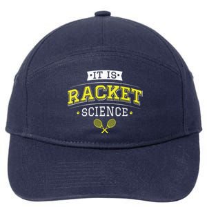 Its Racket Science Funny Tennis Lover Coach 7-Panel Snapback Hat