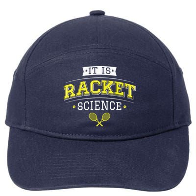 Its Racket Science Funny Tennis Lover Coach 7-Panel Snapback Hat