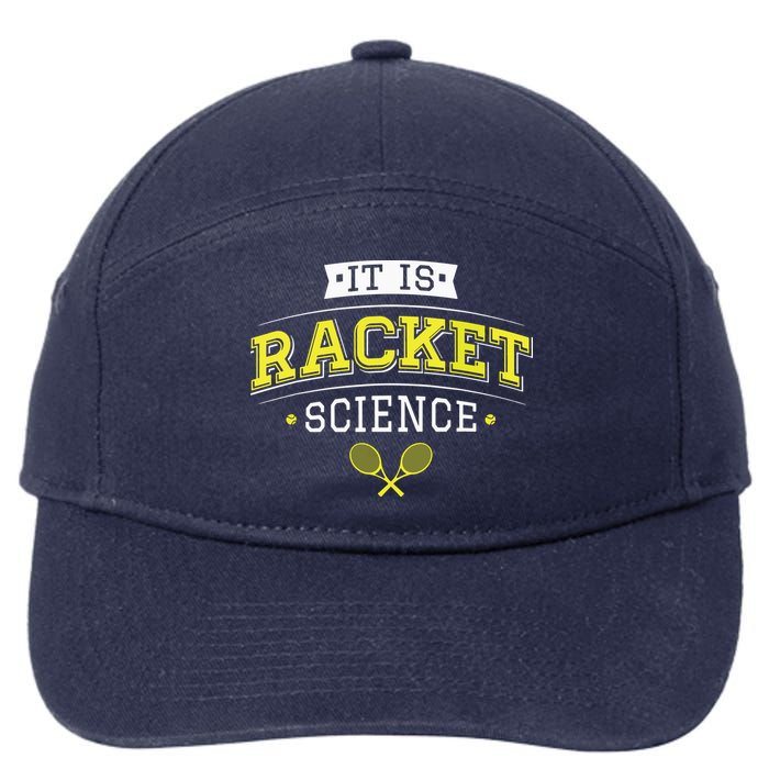 Its Racket Science Funny Tennis Lover Coach 7-Panel Snapback Hat