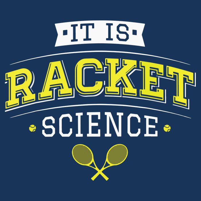 Its Racket Science Funny Tennis Lover Coach 7-Panel Snapback Hat