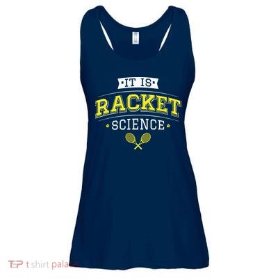 Its Racket Science Funny Tennis Lover Coach Ladies Essential Flowy Tank
