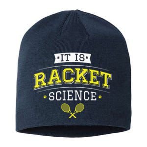 Its Racket Science Funny Tennis Lover Coach Sustainable Beanie