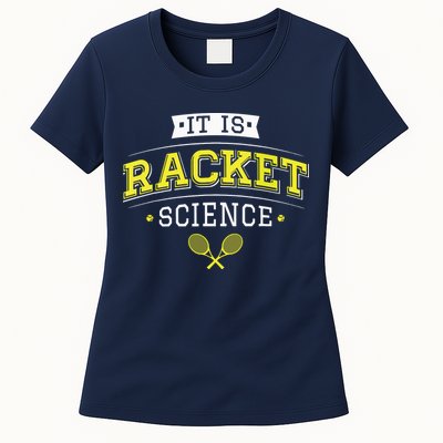 Its Racket Science Funny Tennis Lover Coach Womens T-Shirt