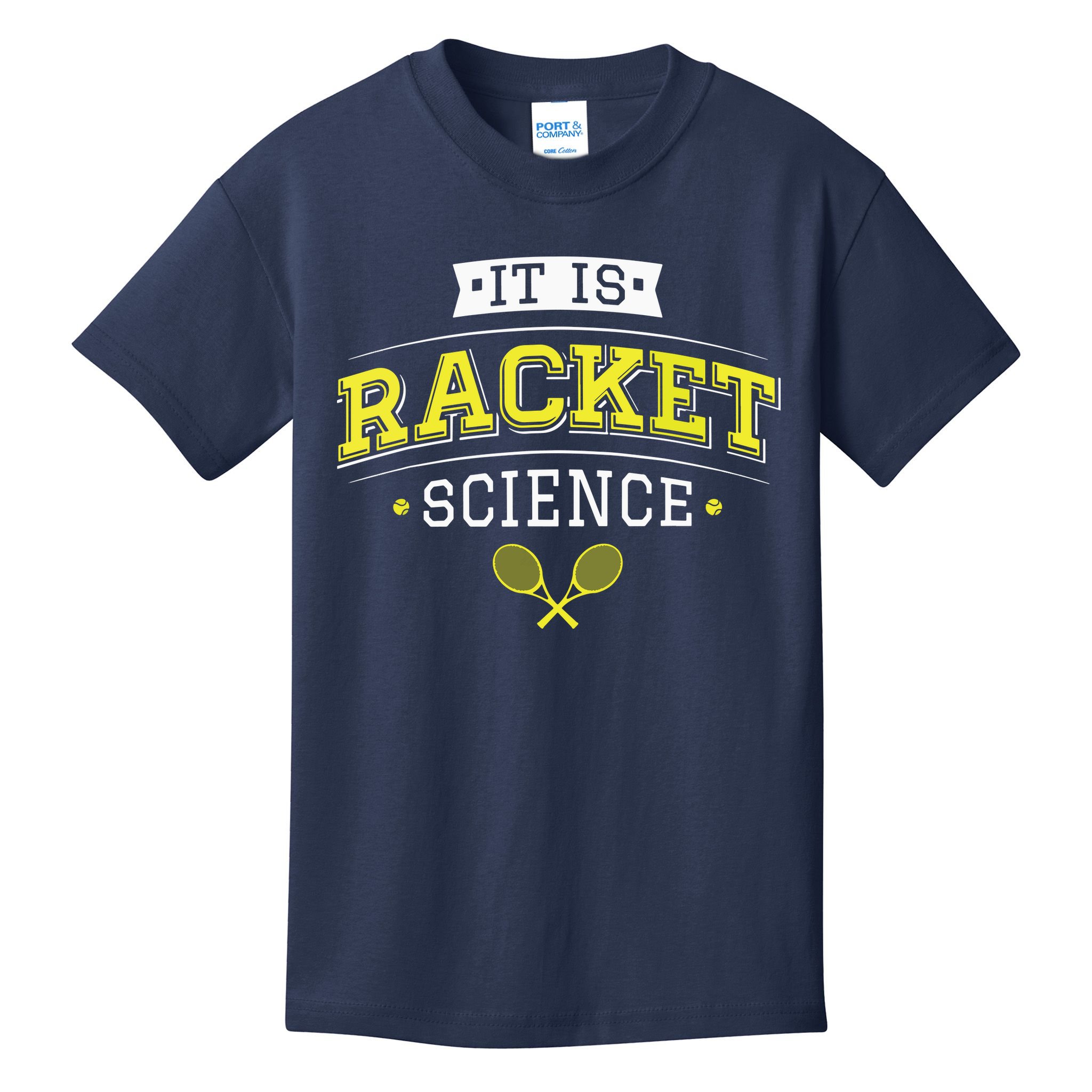 Its Racket Science Funny Tennis Lover Coach Kids T-Shirt