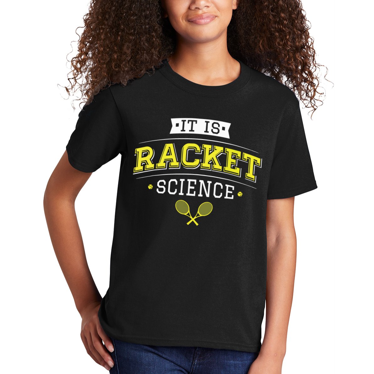 Its Racket Science Funny Tennis Lover Coach Kids T-Shirt
