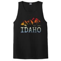 Idaho Retro Sunset Vintage Mountain Home Est 1890 Hiking PosiCharge Competitor Tank