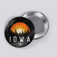 Iowa Retro Style Vintage 70s 80s 90s Button