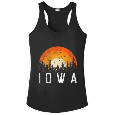 Iowa Retro Style Vintage 70s 80s 90s Ladies PosiCharge Competitor Racerback Tank