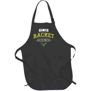 Its Racket Science Funny Tennis Lover & Coach Full-Length Apron With Pockets