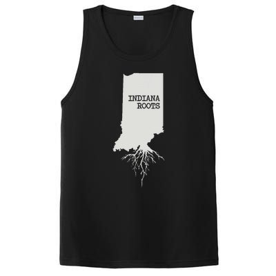 Indiana Roots State Map Gift Indiana PosiCharge Competitor Tank