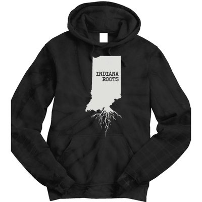 Indiana Roots State Map Gift Indiana Tie Dye Hoodie