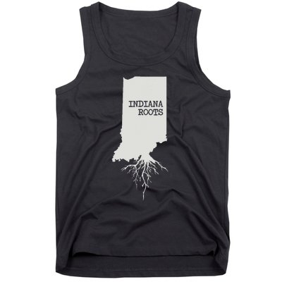 Indiana Roots State Map Gift Indiana Tank Top