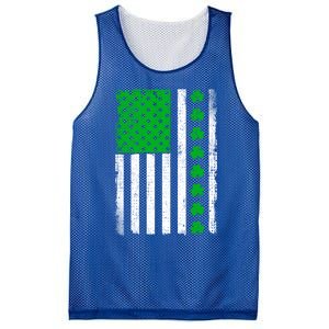 Irish Retro Saint Patrick's Day Shamrock Patriotic Usa Flag Meaningful Gift Mesh Reversible Basketball Jersey Tank