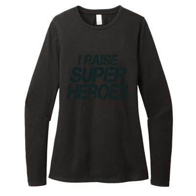 I Raise Super Heroes Proud Super Mom Super Dad Gift Womens CVC Long Sleeve Shirt