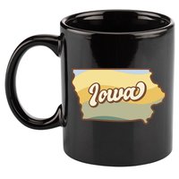 Iowa Retro Sunset Logo 11oz C Handle Ceramic Mug