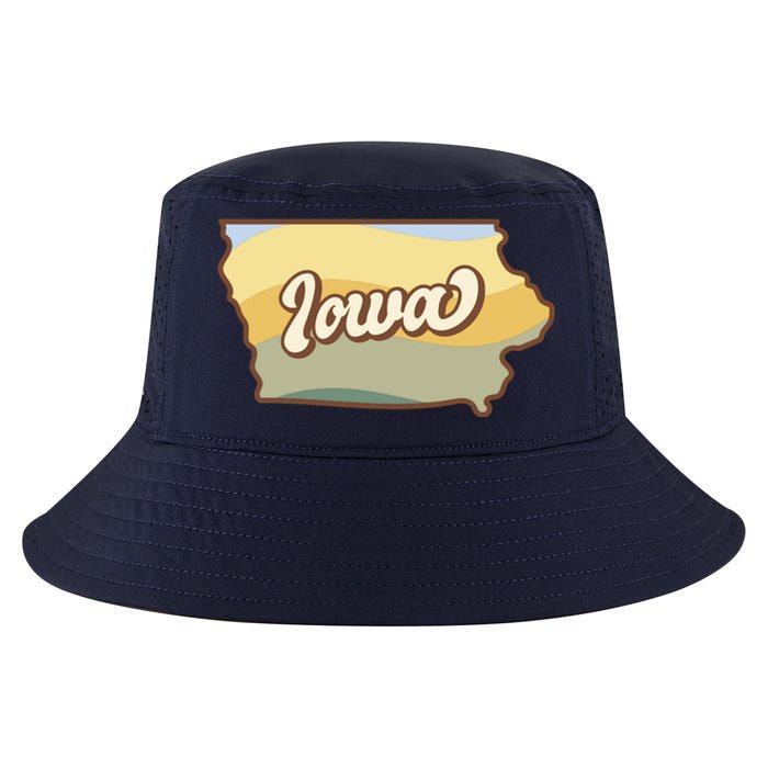 Iowa Retro Sunset Logo Cool Comfort Performance Bucket Hat