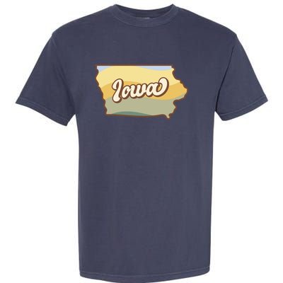 Iowa Retro Sunset Logo Garment-Dyed Heavyweight T-Shirt