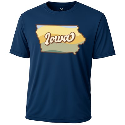 Iowa Retro Sunset Logo Performance Shirt
