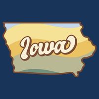 Iowa Retro Sunset Logo Cooling Performance Crew T-Shirt