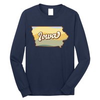 Iowa Retro Sunset Logo Long Sleeve Shirt