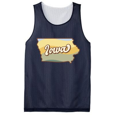 Iowa Retro Sunset Logo Mesh Reversible Basketball Jersey Tank